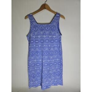 Fresh Produce Periwrinkle Lavender Sleeveless Mini Dress Women Size SM Preppy